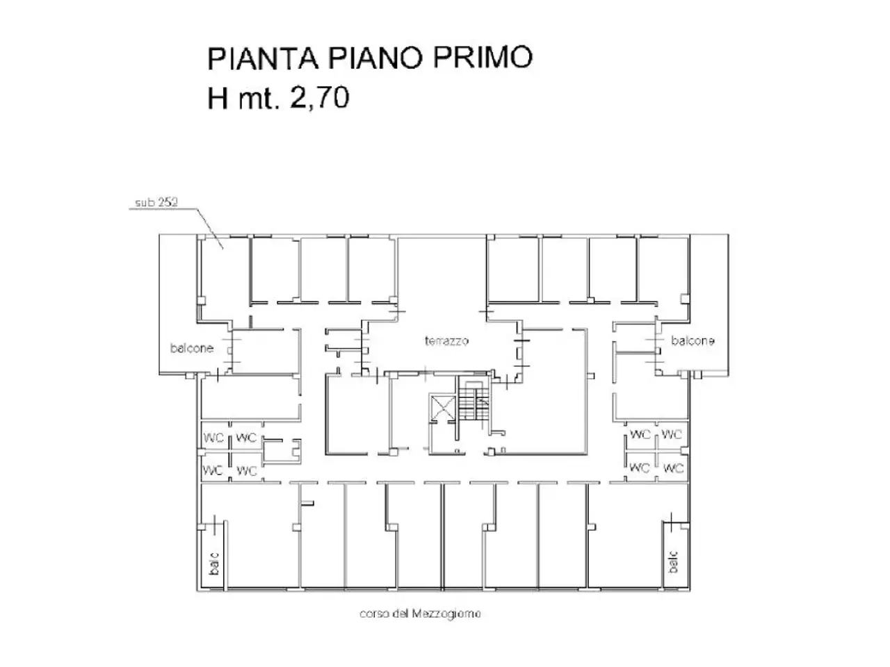 Ufficio in Corso del Mezzogiorno 72, Foggia, {3} - Planimetria 1