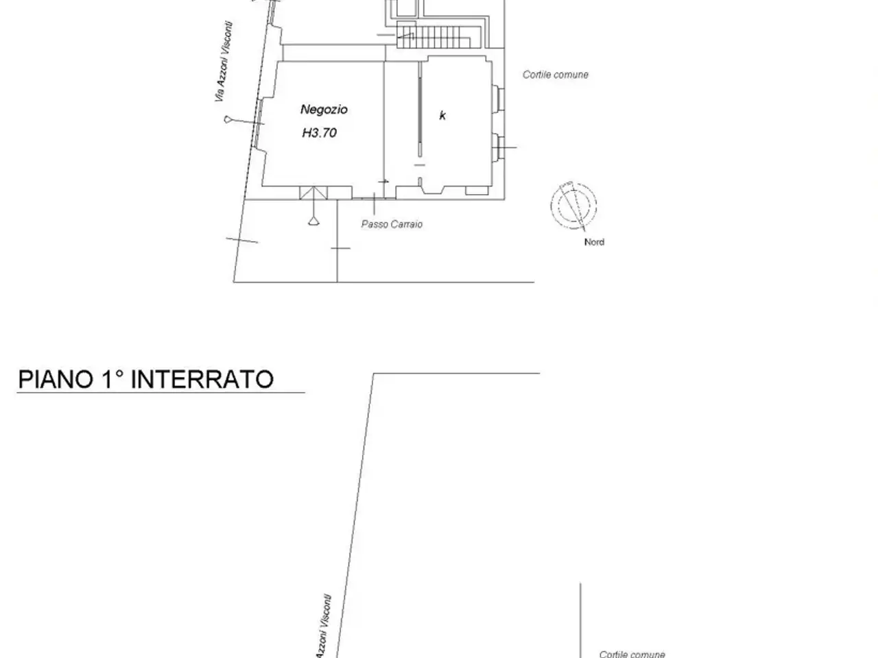 Ristorante in Via Azzone Visconti 37, Monza, {3} - Planimetria 1