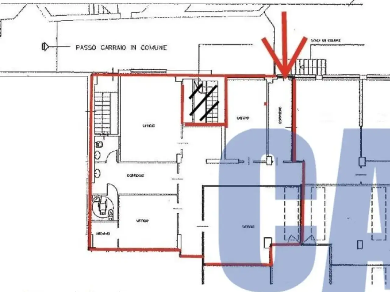 Ufficio in Piazzale Accursio Francesco, Milano, {3} - Planimetria 1