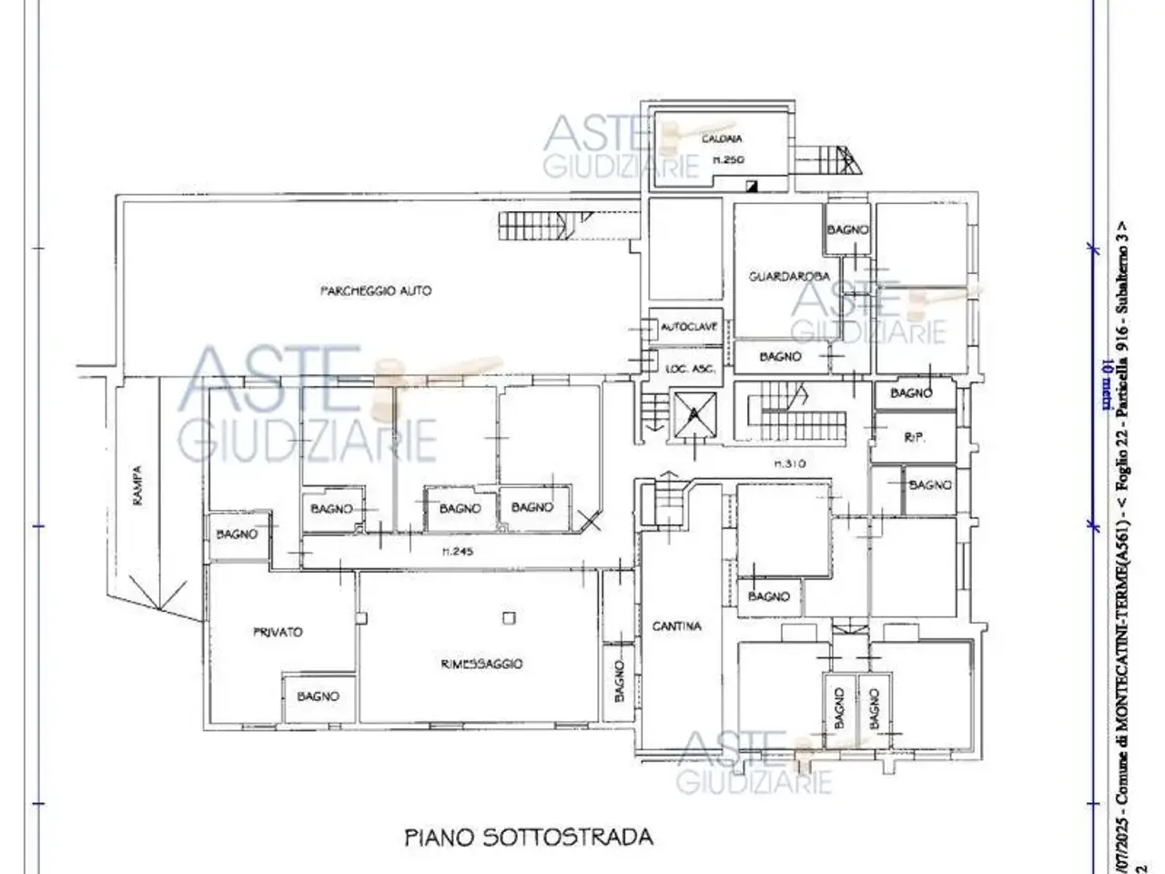 Albergo in Via Sardegna, 12, 51016 Montecatini Terme Pt, Italia 12, Montecatini Terme, {3} - Planimetria 1