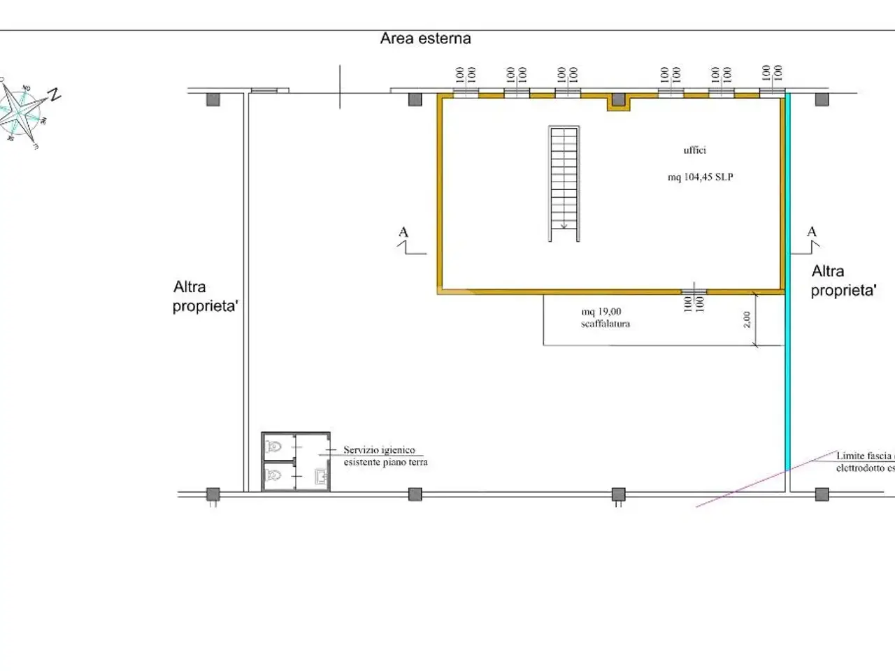 Capannone in Via delle Industrie, Treviolo, {3} - Planimetria 1