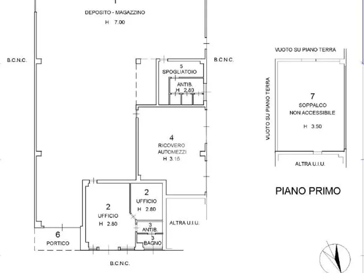 Capannone in Via Ada Negri 10, Cavenago D'Adda, {3} - Planimetria 1