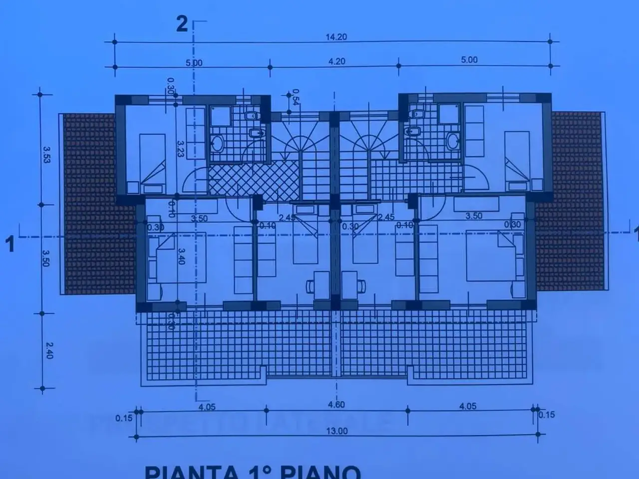 Villa bifamiliare in vendita, Via Panoramica, Diamante - Planimetria 1