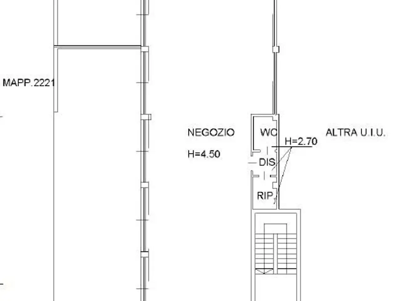 Negozio in Via Achille Grandi 26, Lecco, {3} - Planimetria 1