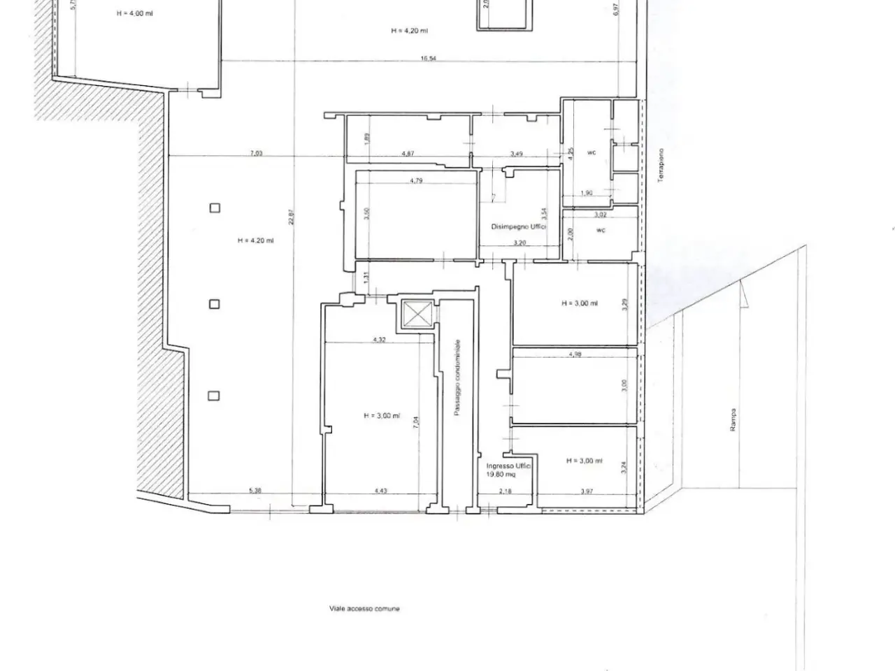 Ufficio in Via Sesto Celere 8, Roma, {3} - Planimetria 1
