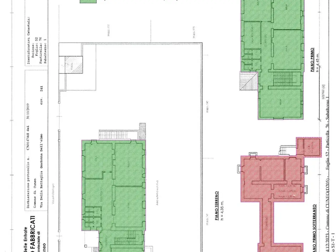 Immobile commerciale in Via della Battaglia 241, Cuneo, {3} - Planimetria 1