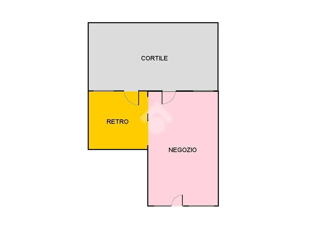 Negozio in Corso Re Umberto 34, Cigliano, {3} - Planimetria 1