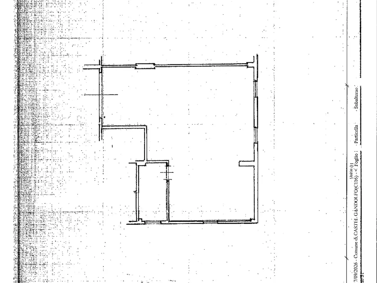 Magazzino in Vicolo del Laghetto, Castel Gandolfo, {3} - Planimetria 1