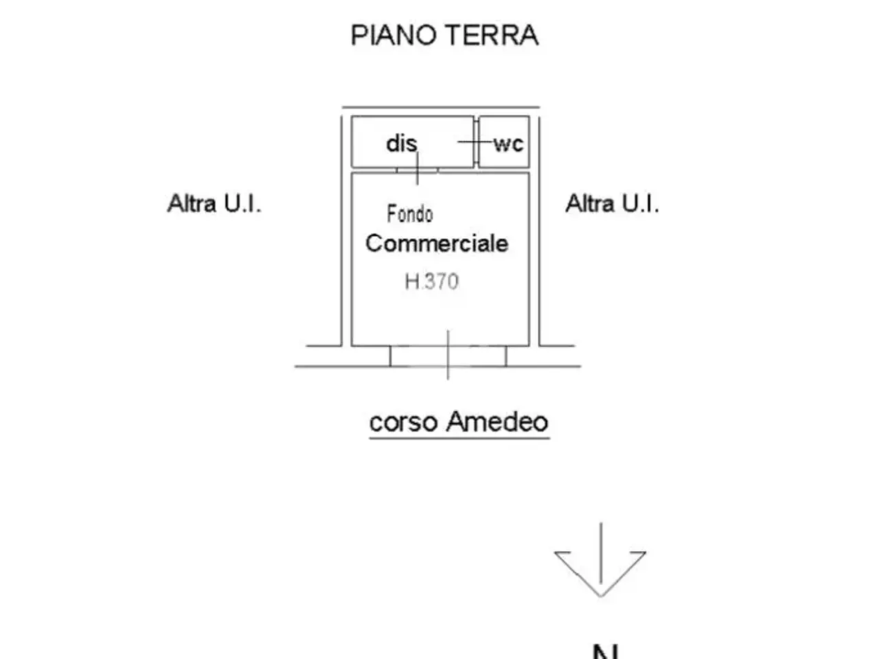 Negozio in Corso Amedeo 54, Livorno, {3} - Planimetria 1