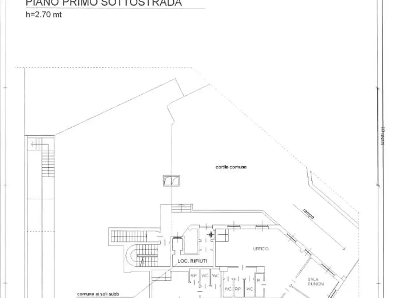 Ufficio in Via S. Senatore, Milano, {3} - Planimetria 1