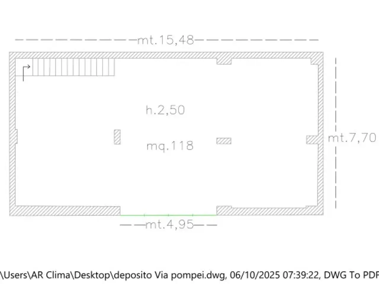 Magazzino in Via Pompei, Casalnuovo Di Napoli, {3} - Planimetria 1
