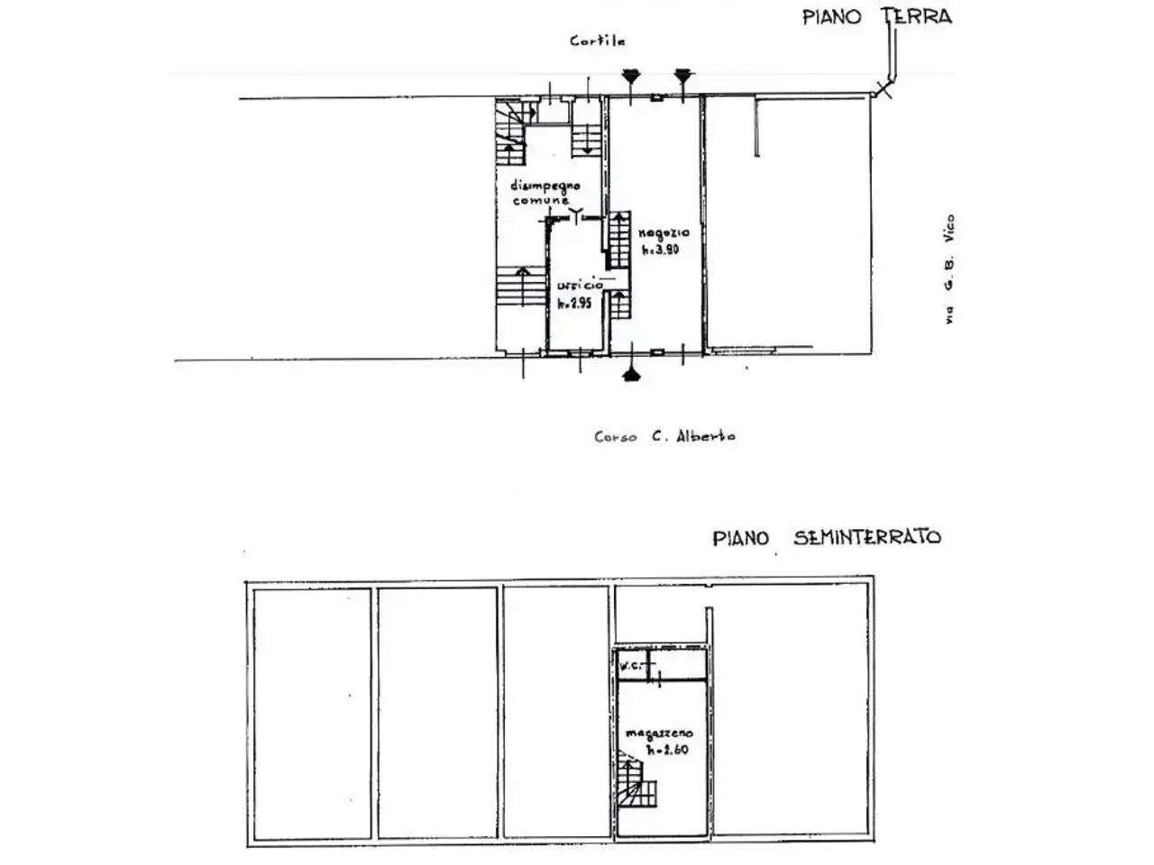Negozio in Corso Carlo Alberto di Savoia, Lecco, {3} - Planimetria 1