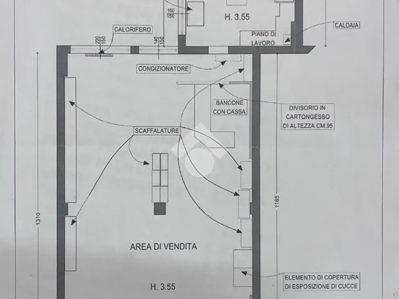 Negozio in Via Gramsci 69, Casalpusterlengo, {3} - Planimetria 1