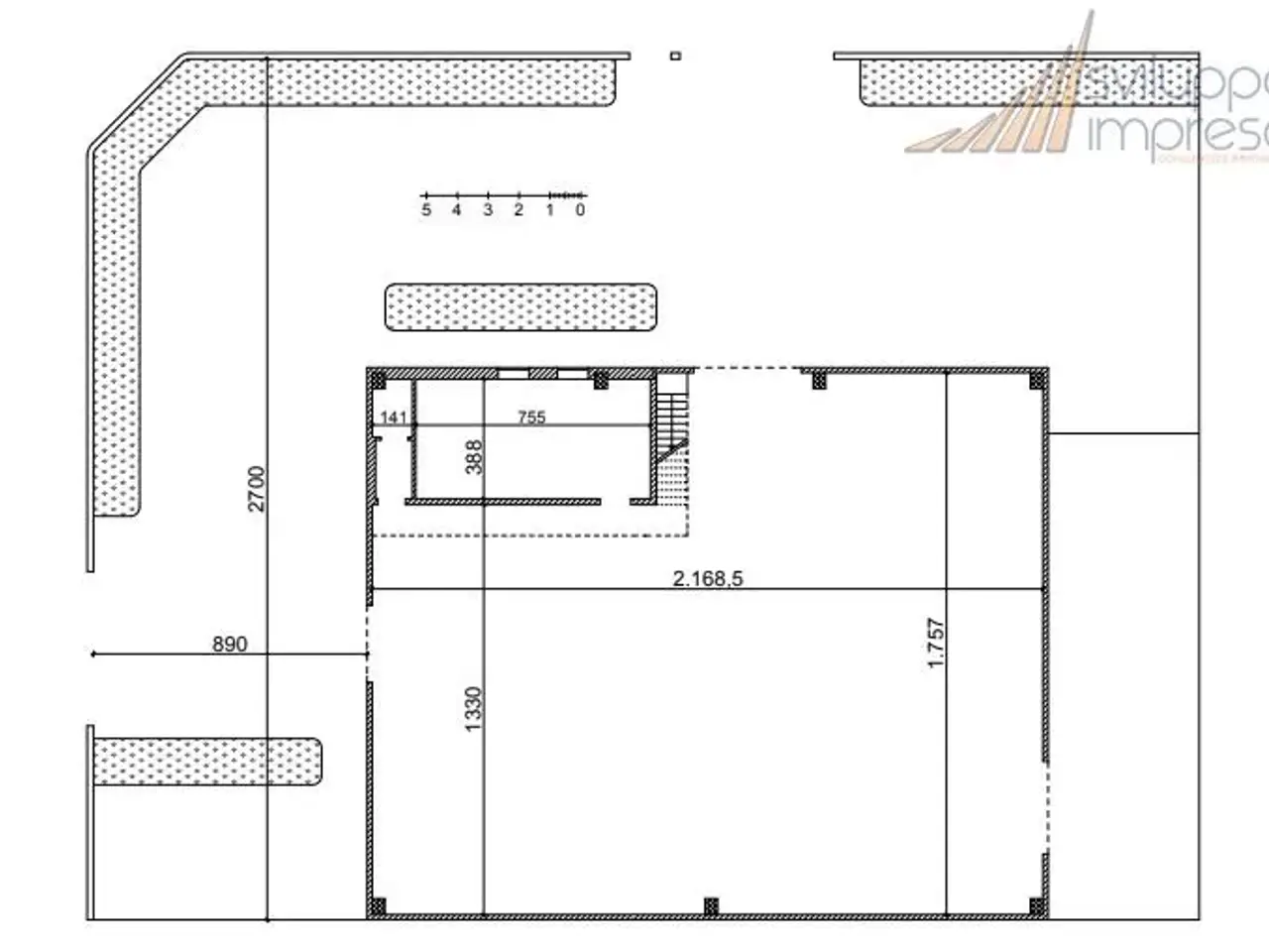 Capannone in Via Goffredo Mameli 16/18, Vimercate, {3} - Planimetria 1