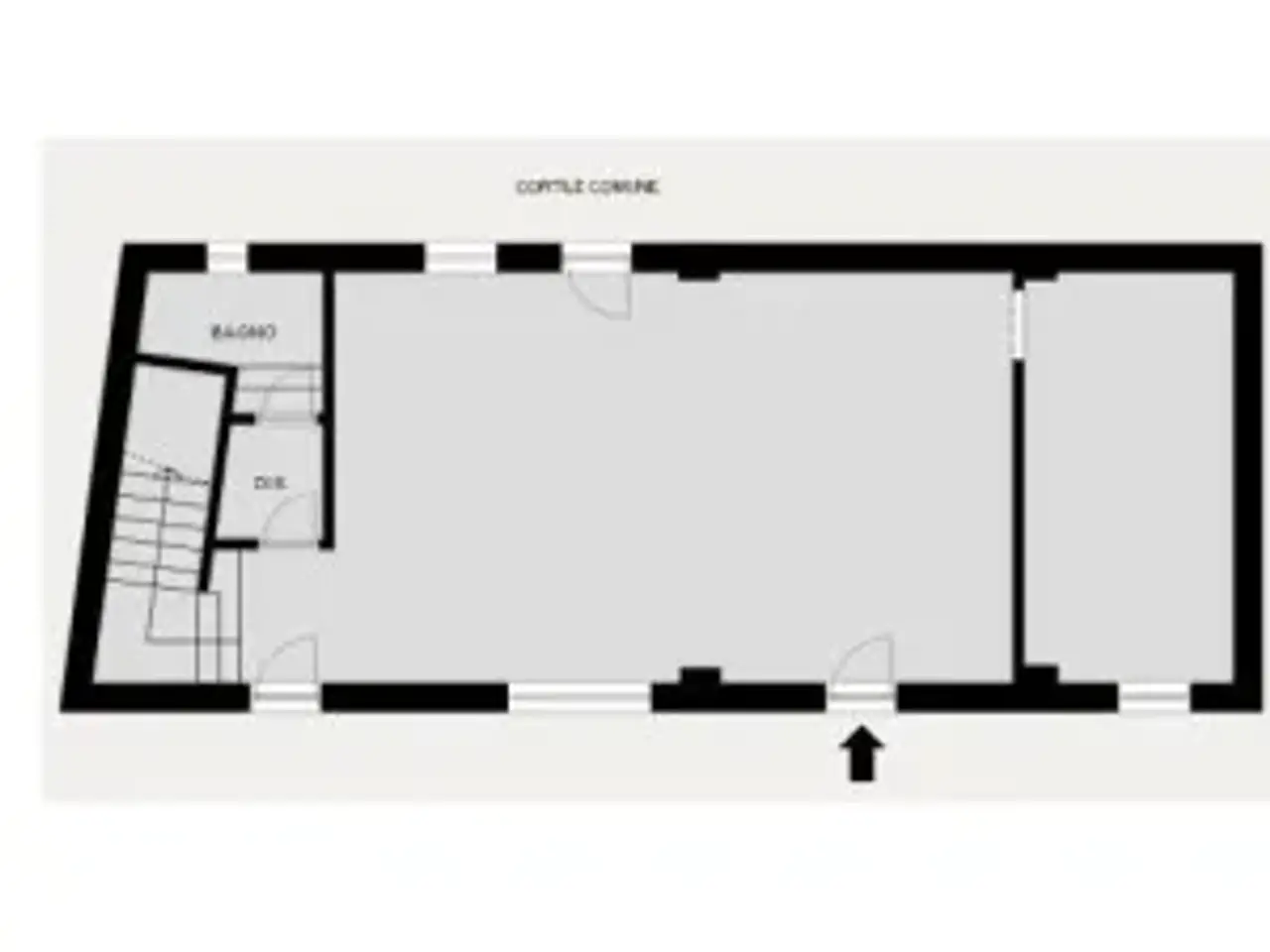 Negozio in Via Giuseppe Mazzini 39, Treviglio, {3} - Planimetria 1