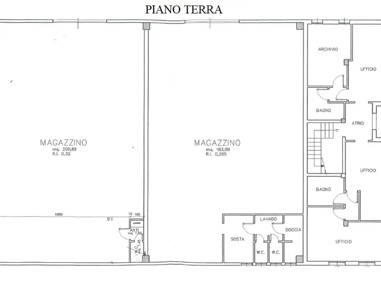 Magazzino in Via del Lavoro 213, Crevalcore, {3} - Planimetria 1