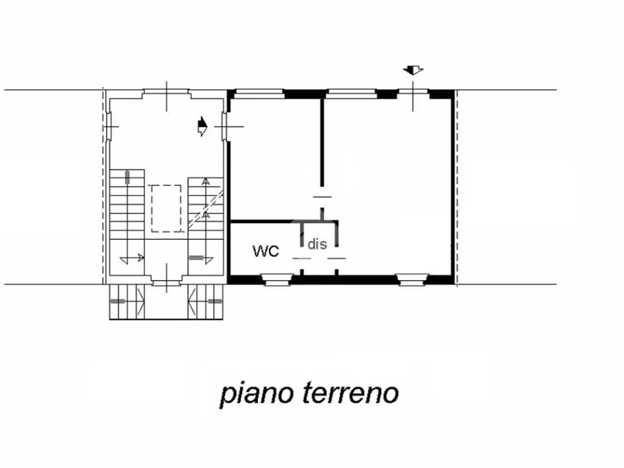 Negozio in Via Monsignor Sismondi 7, Livorno Ferraris, {3} - Planimetria 1