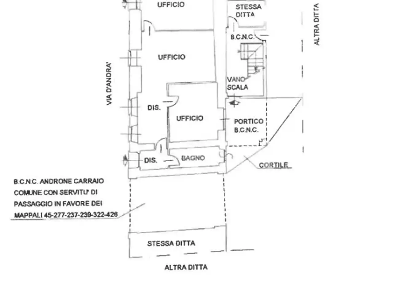 Ufficio in Via d'Andrà 25, Caselle Torinese, {3} - Planimetria 1