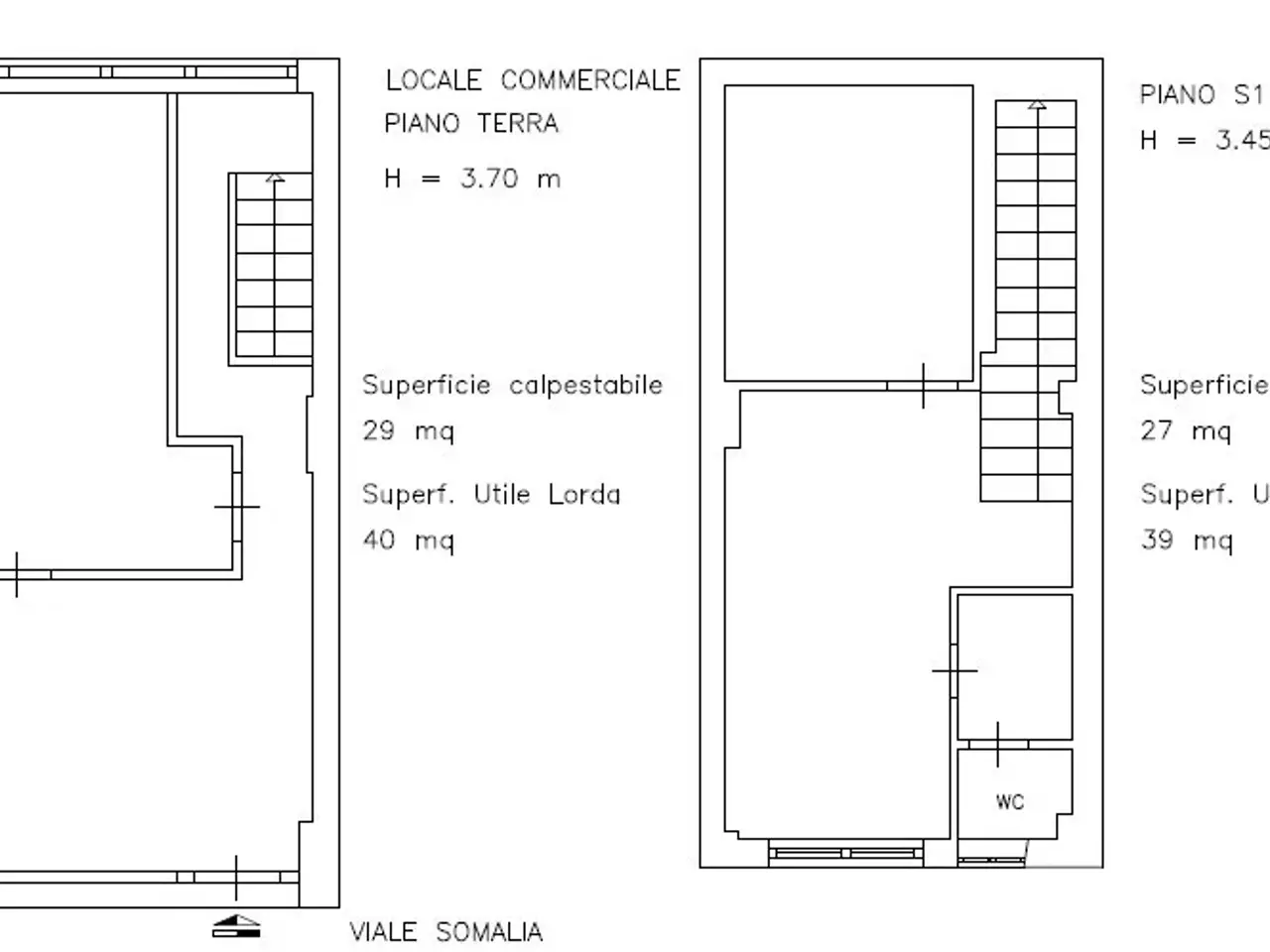 Negozio in Viale Somalia 47, Roma, {3} - Planimetria 1