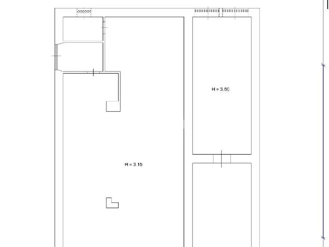 Negozio in Via della Pisana 70, Roma, {3} - Planimetria 1