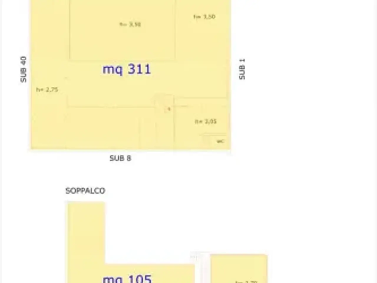 Capannone in Località Cittadella, Casoria, {3} - Planimetria 1