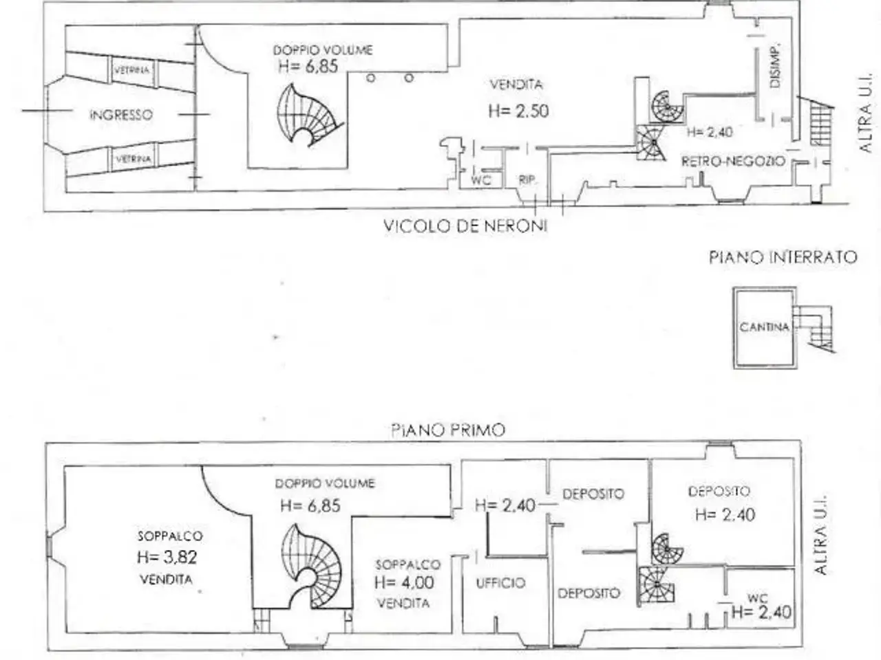 Negozio in Piazza San Francesco, Prato, {3} - Planimetria 1