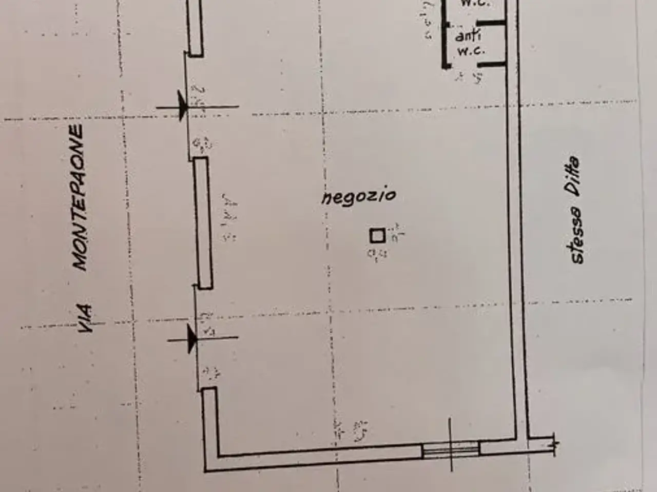 Negozio in Via Montepaone, Roma, {3} - Planimetria 1