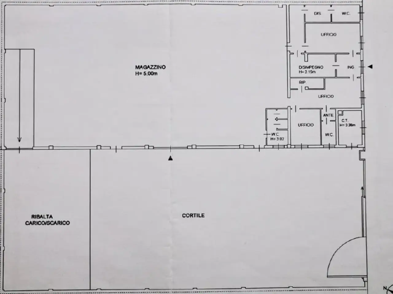 Magazzino in Via Lario, San Giuliano Milanese, {3} - Planimetria 1