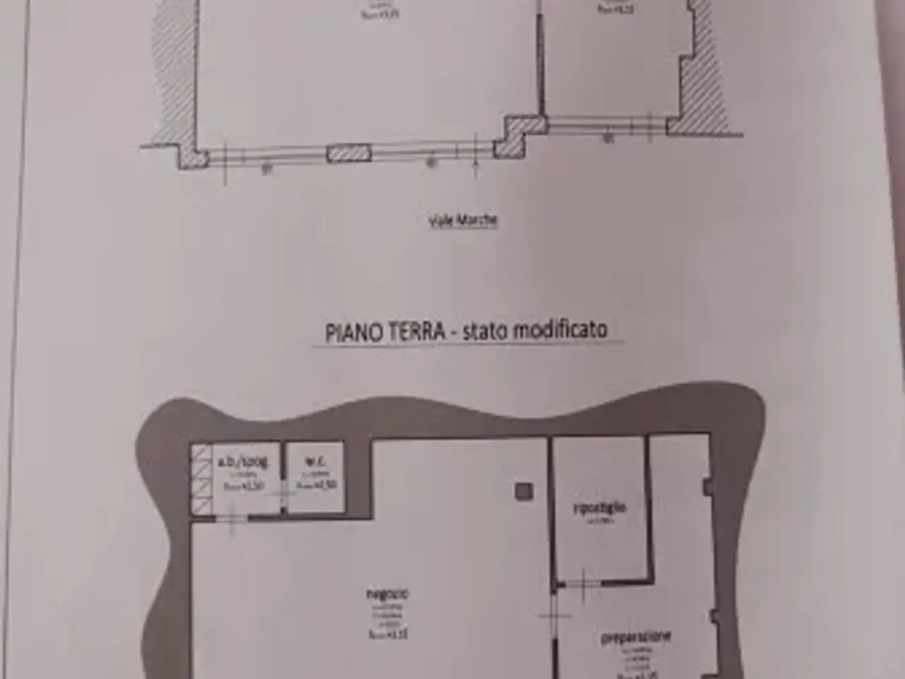 Negozio in Viale Marche, Loreto, {3} - Planimetria 1