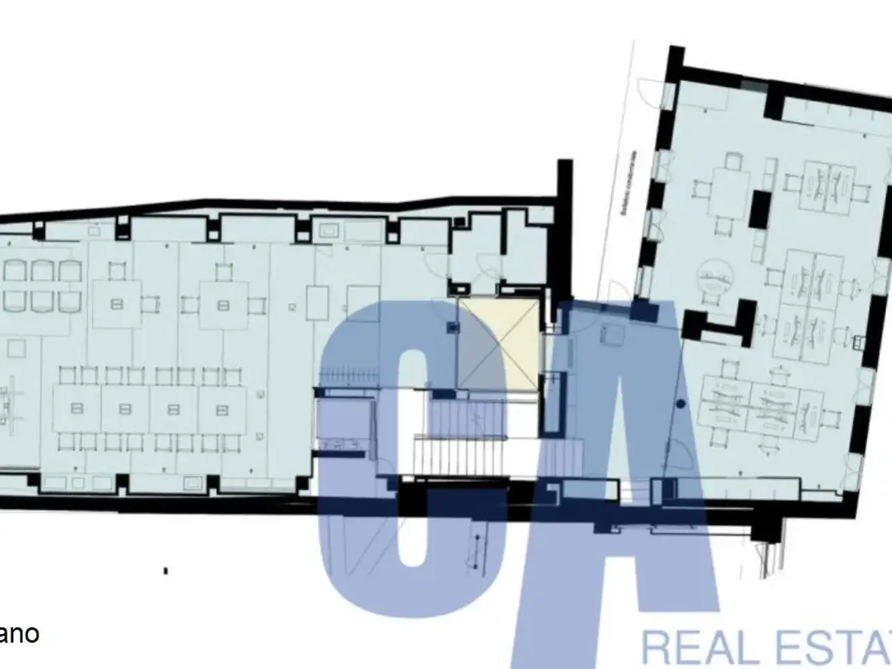 Ufficio in Via Durini, Milano, {3} - Planimetria 1