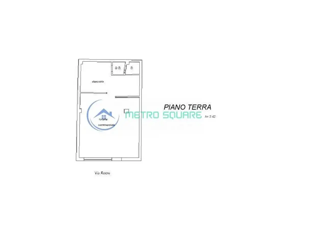 Negozio in Via Roma 20, San Gavino Monreale, {3} - Planimetria 1