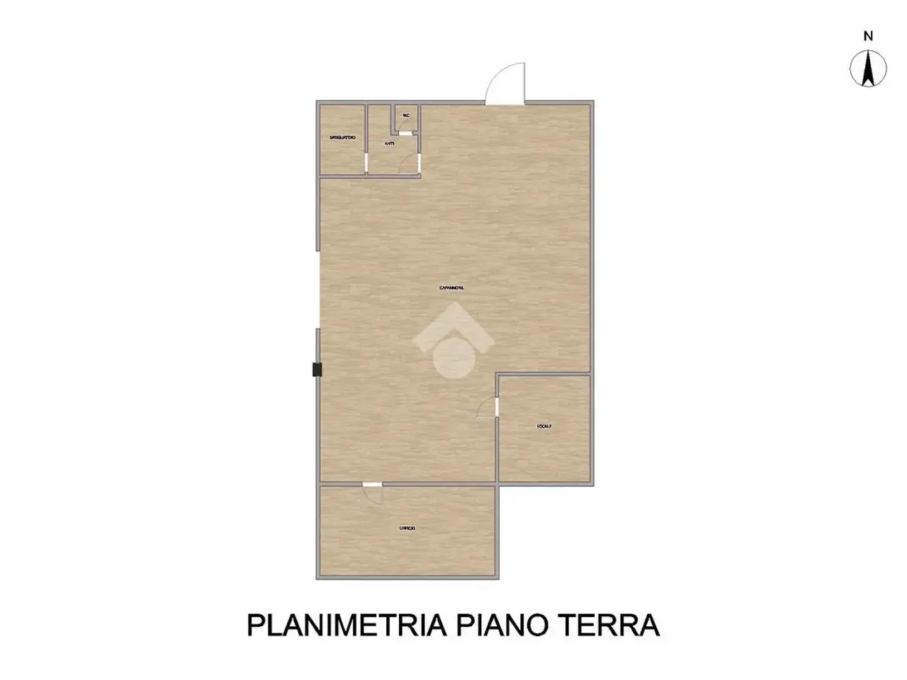 Magazzino in Via Gandhi 1, Fiorenzuola D'Arda, {3} - Planimetria 1