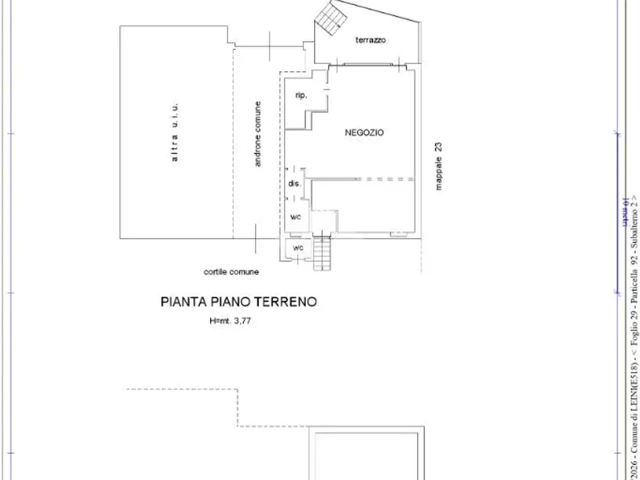 Negozio in Via Torino 9, Leini', {3} - Planimetria 1