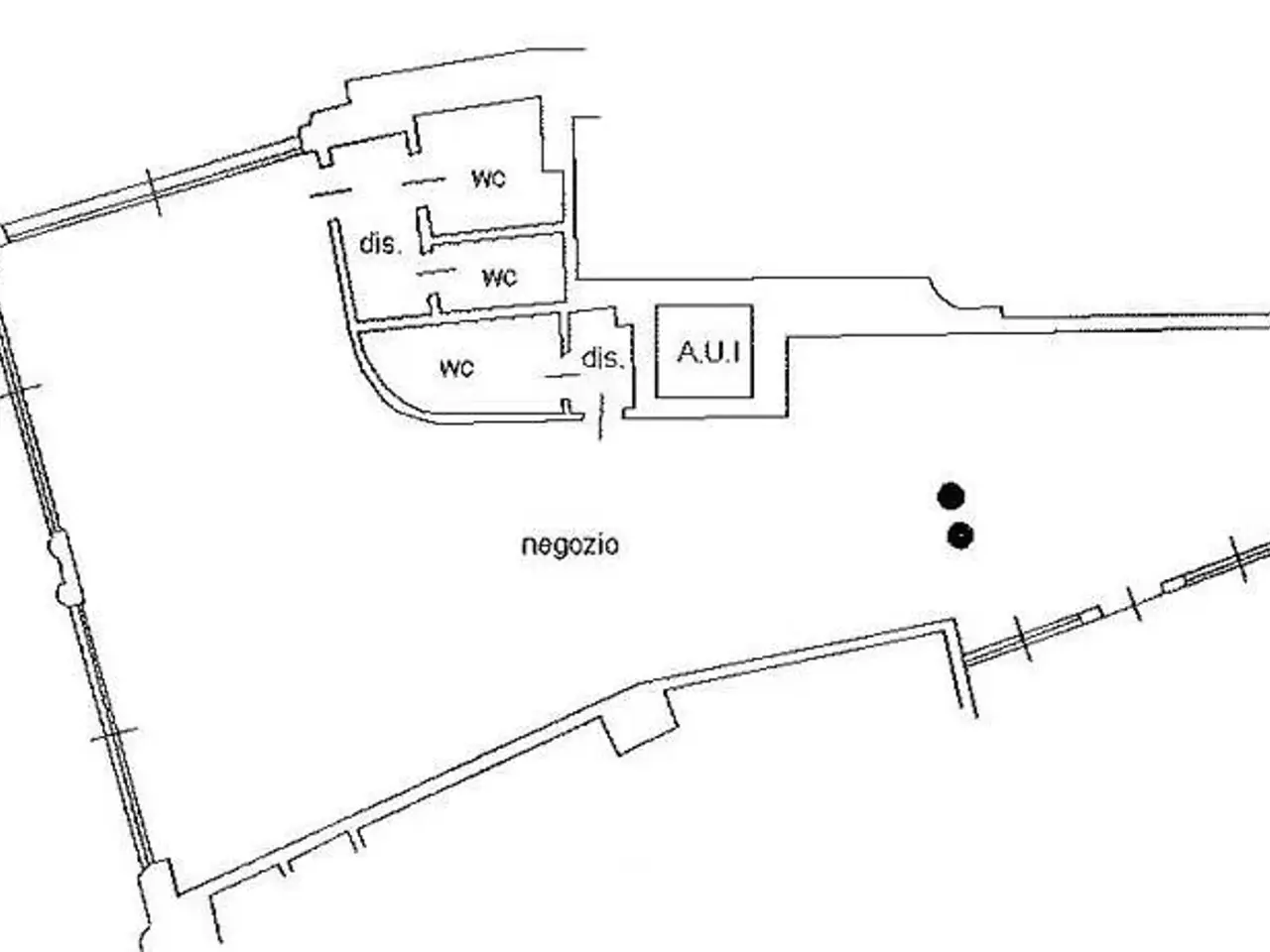 Negozio in Via XX Settembre, Bergamo, {3} - Planimetria 1