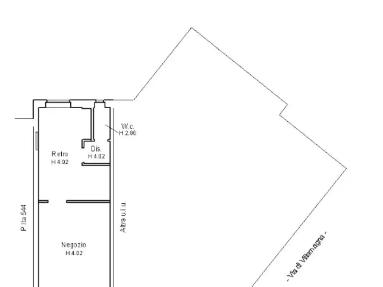 Negozio in Piazza Dresda 11, Firenze, {3} - Planimetria 1