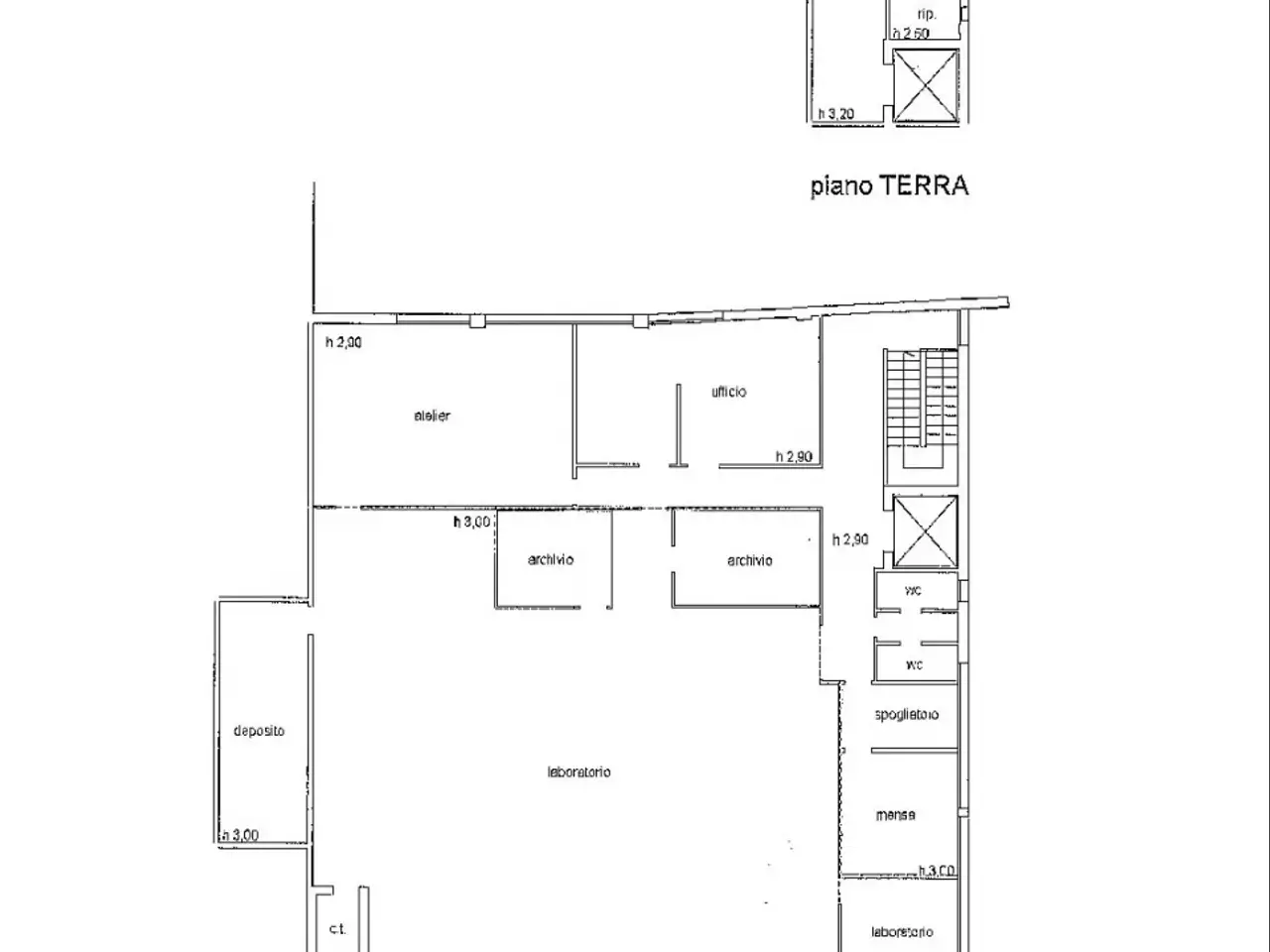 Officina in Via Bellini, Pontassieve, {3} - Planimetria 1
