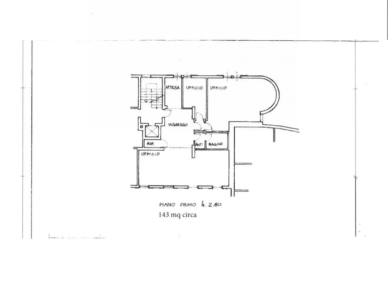 Ufficio in Montebelluna, Montebelluna, {3} - Planimetria 1