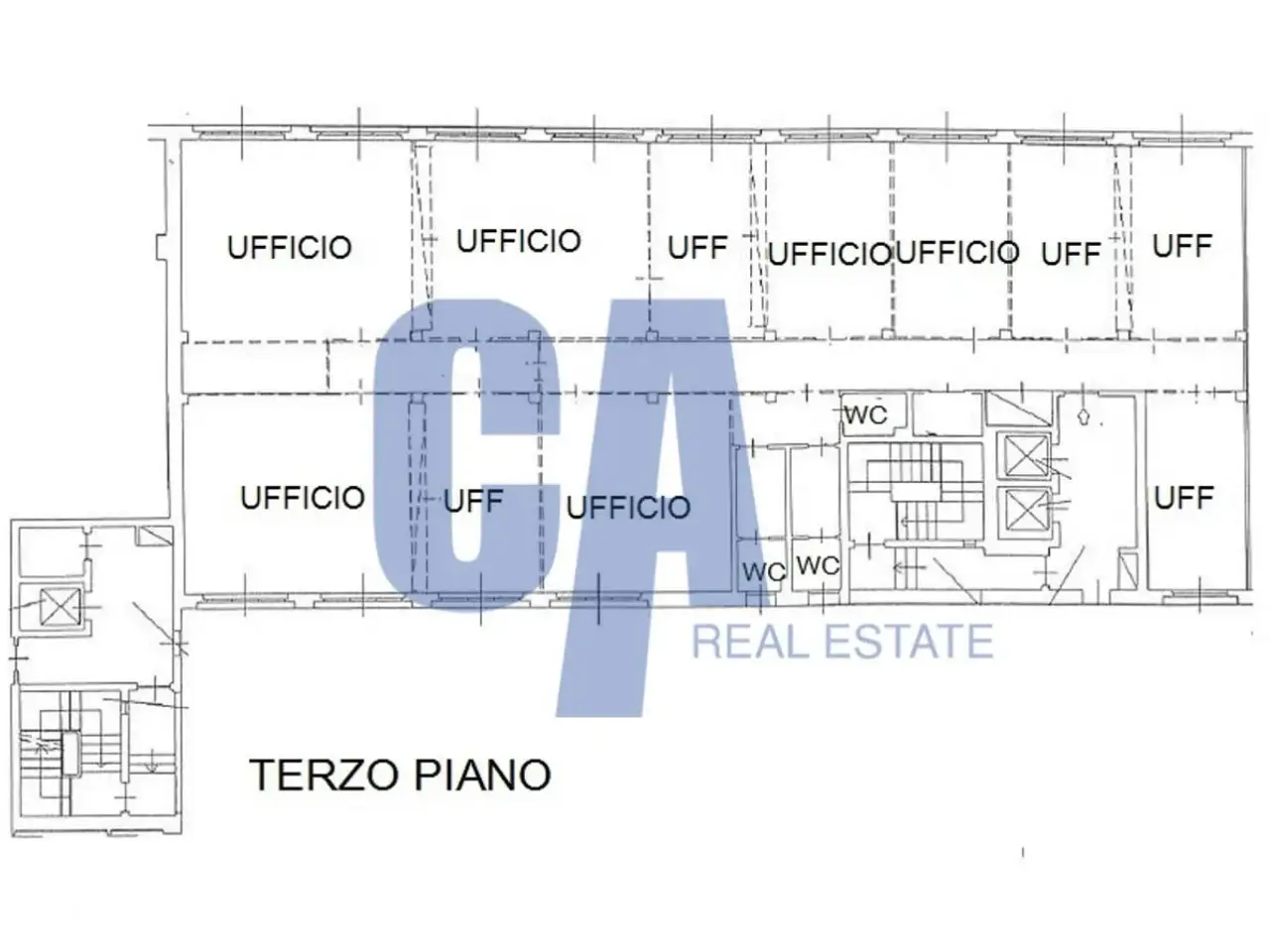 Ufficio in Via Roma, Segrate, {3} - Planimetria 1
