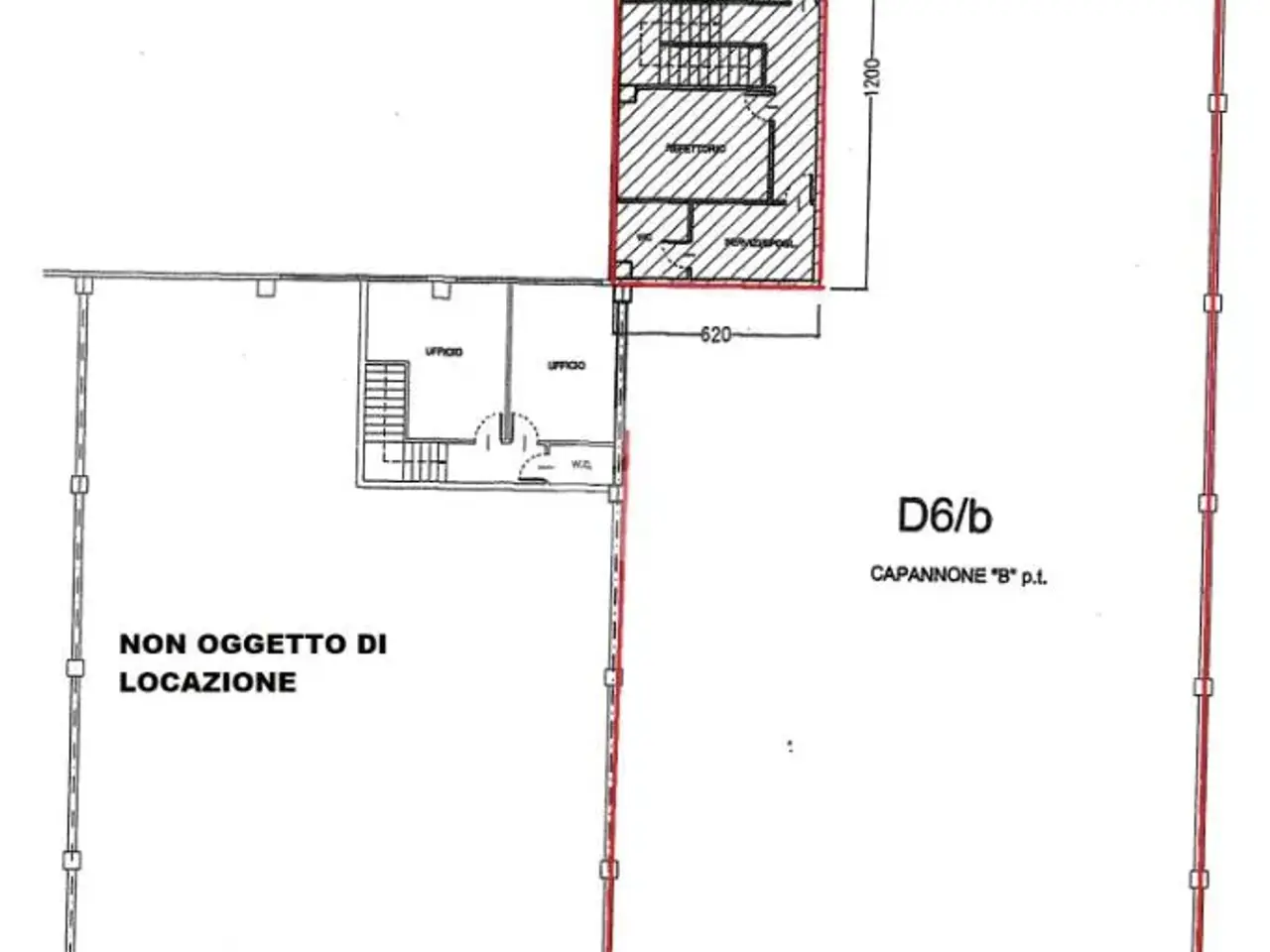 Capannone in Via Circonvallazione 186, Santena, {3} - Planimetria 1