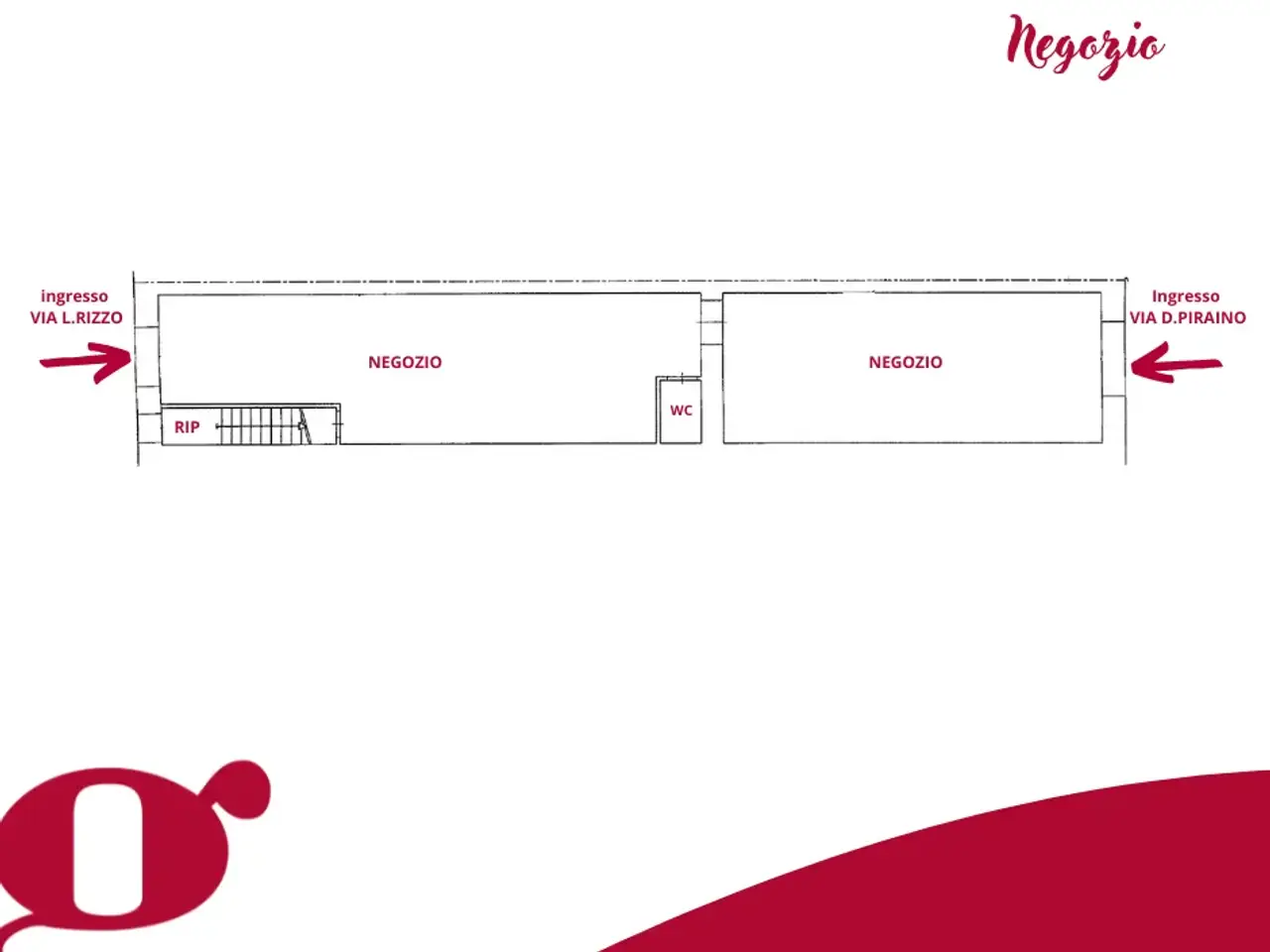 Negozio in Via Domenico Piraino 21, Milazzo, {3} - Planimetria 1