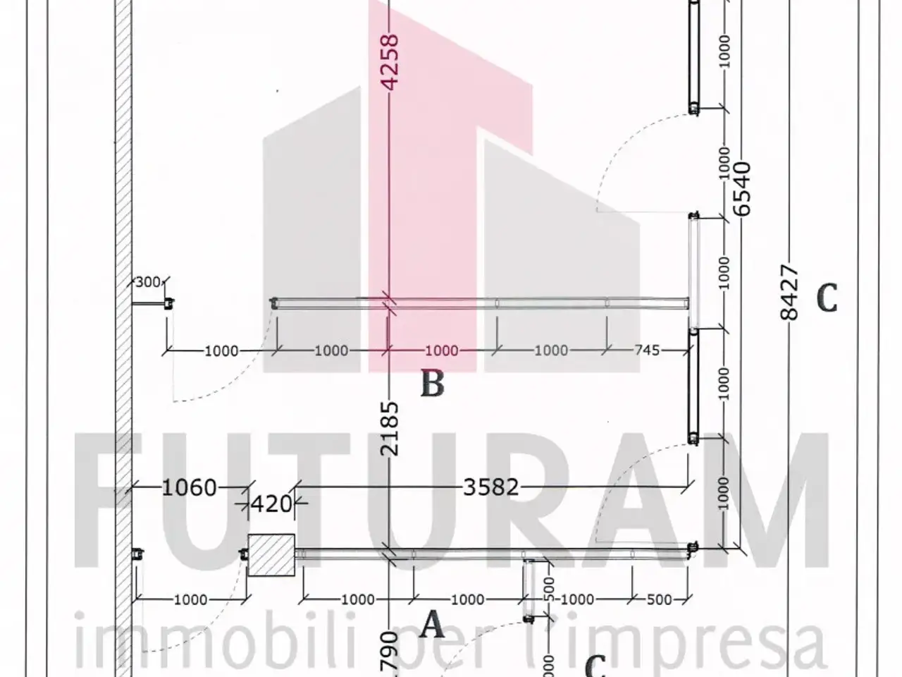 Ufficio in Onè di Fonte Via Gaidola, Fonte, {3} - Planimetria 1