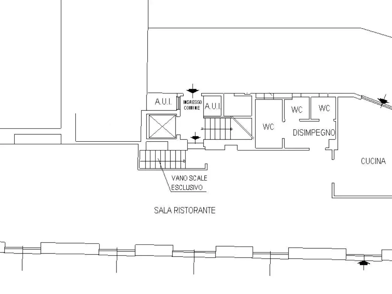 Negozio in Via Nazario Sauro 7, Bergamo, {3} - Planimetria 1