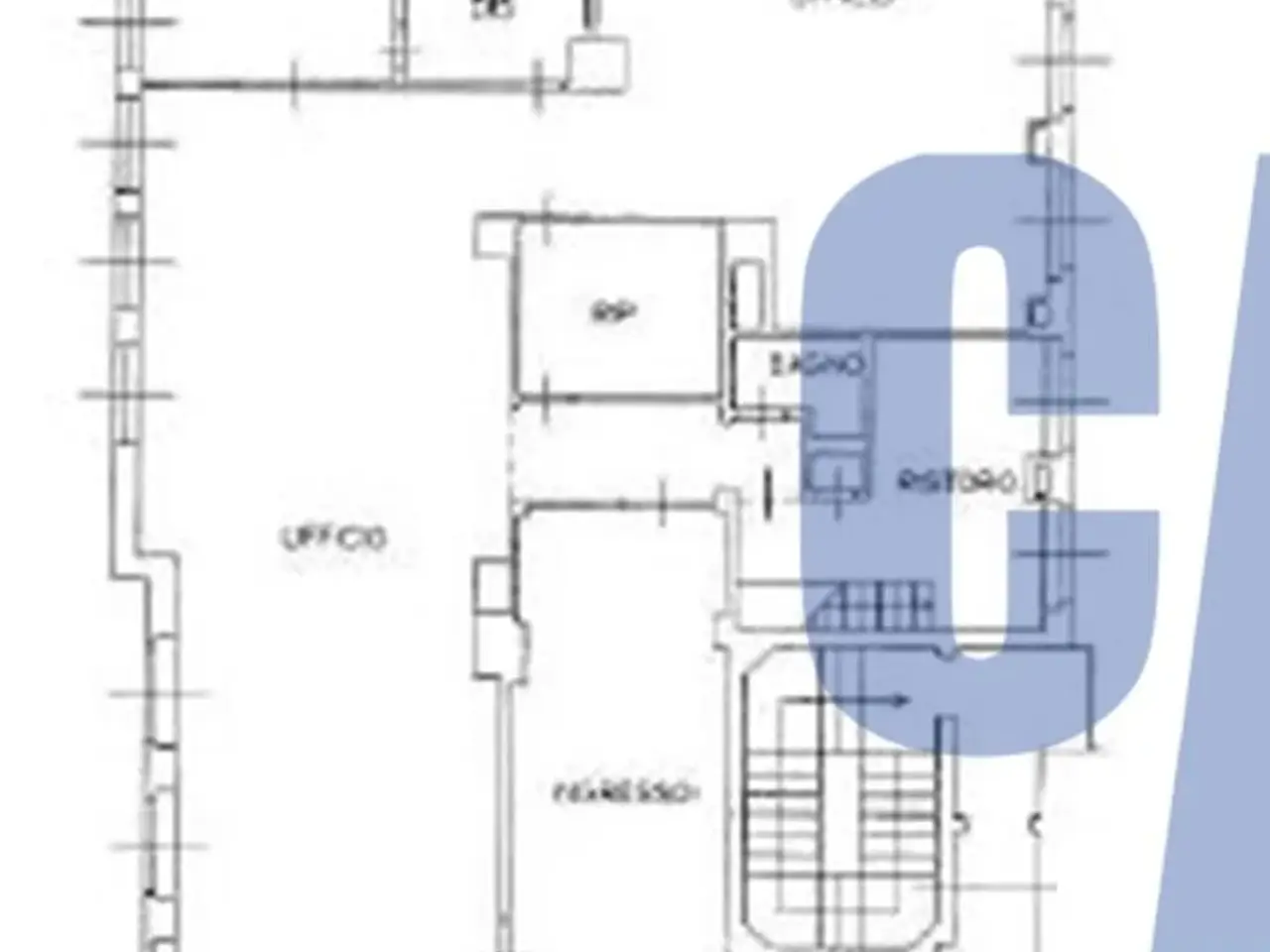 Esercizio commerciale in Via d'Ovidio Francesco, Milano, {3} - Planimetria 1