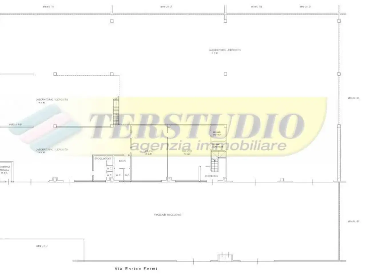 Capannone in Via E. Fermi 52/O, Curno, {3} - Planimetria 1