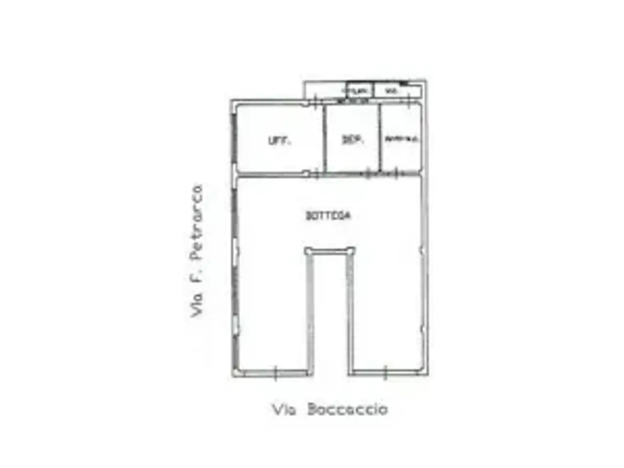 Negozio in Via Giovanni Boccaccio 102, Paterno', {3} - Planimetria 1