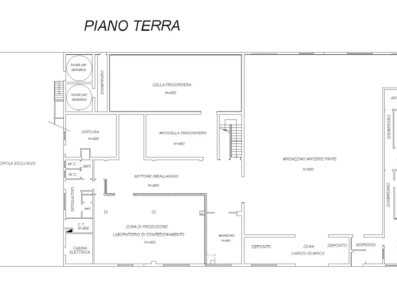 Capannone in Via Ateste, Este, {3} - Planimetria 1