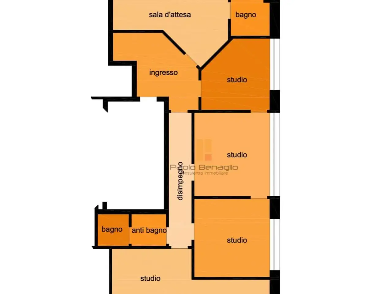 Ufficio in Via San Martino 22, Darfo Boario Terme, {3} - Planimetria 1