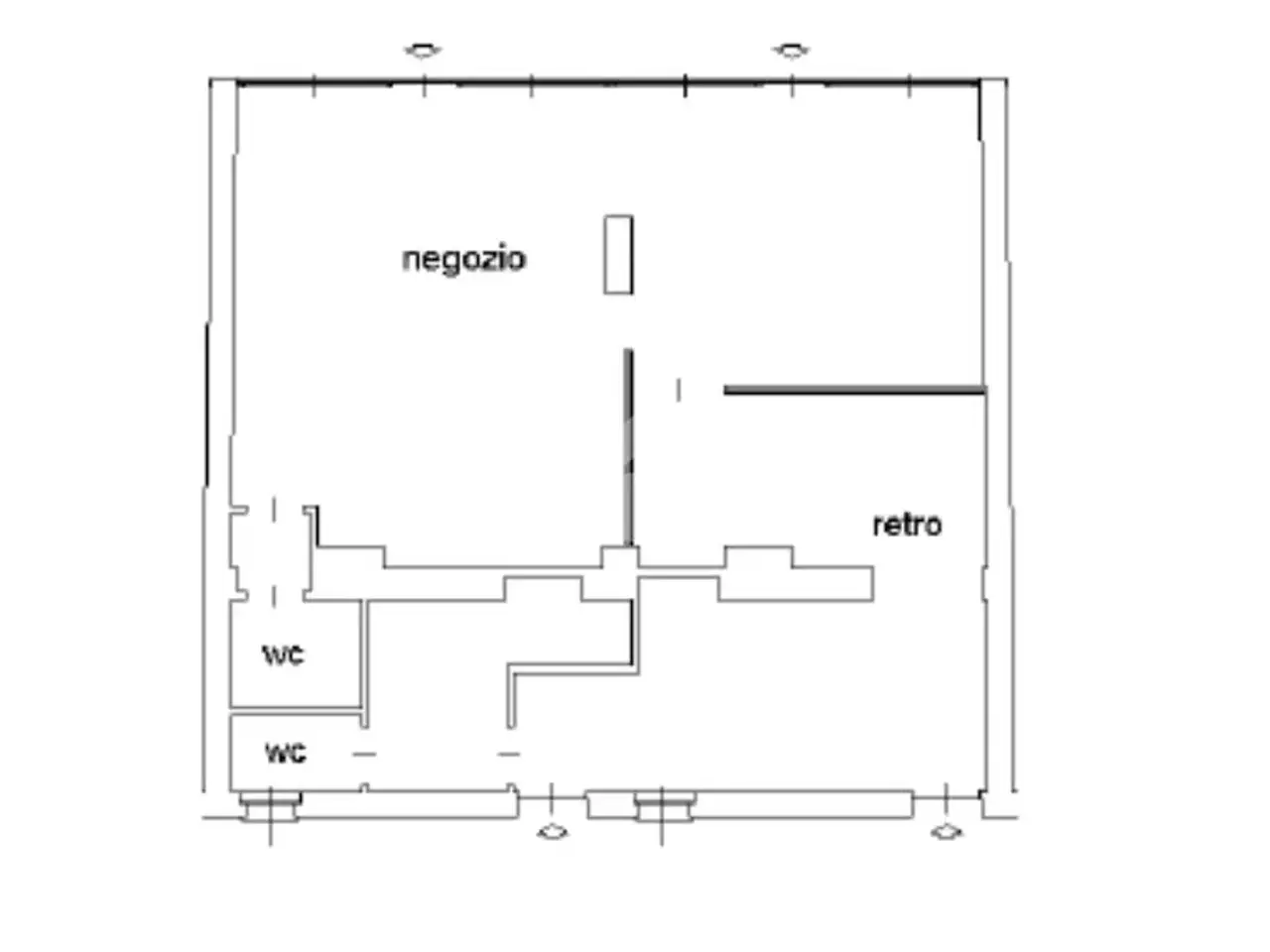 Negozio in Via San Rainaldo 27, Concorezzo, {3} - Planimetria 1