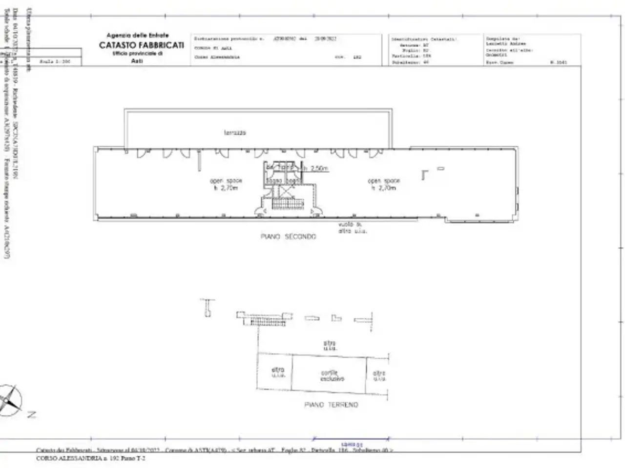Ufficio in Cso Alessandria 192, Asti, {3} - Planimetria 1