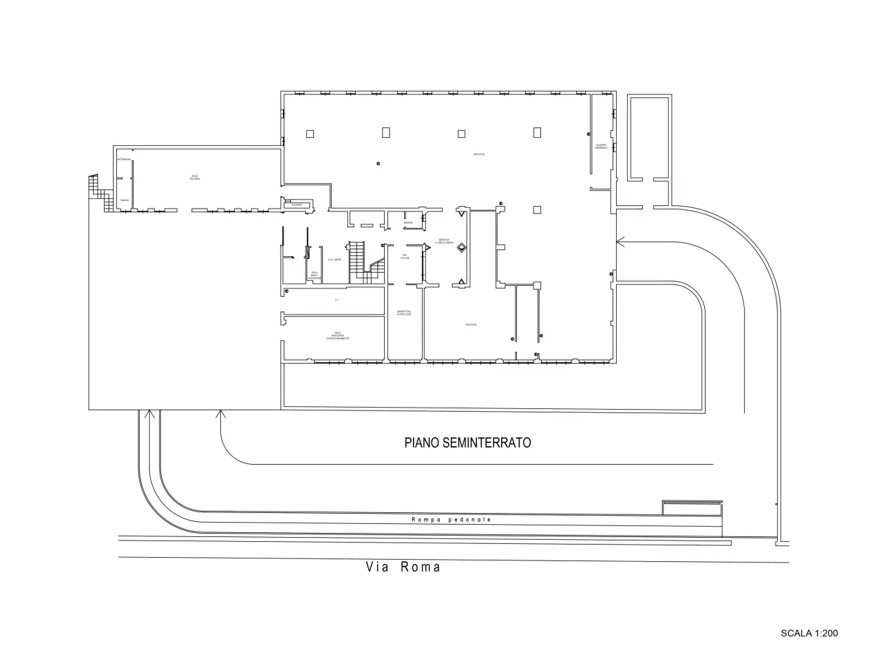 Palazzina commerciale in , Macerata, {3} - Planimetria 1